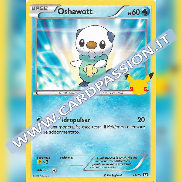 21/25 Oshawott Non Holo | McDonald's 25esimo Anniversario - Card Passion