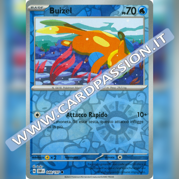 048/197 Buizel Reverse | Ossidiana Infuocata