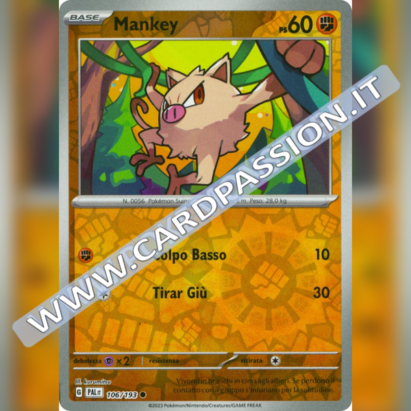 106/193 Mankey Reverse | Evoluzioni a Paldea