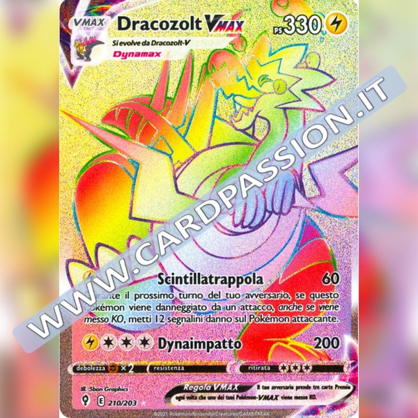 210/203 Dracozolt VMax Hyper | Evoluzioni Eteree - Card Passion