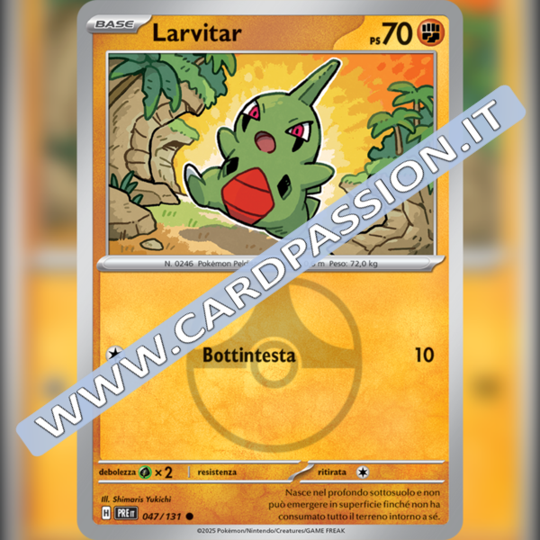 047/131 Larvitar Master Ball Reverse | Evoluzioni Prismatiche