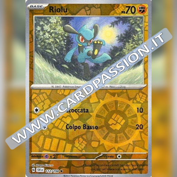 112/198 Riolu Reverse | Scarlatto e Violetto