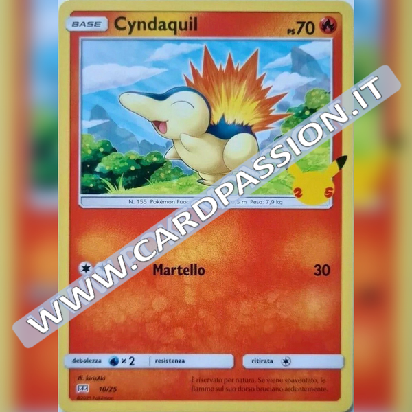 10/25 Cyndaquil Non Holo | McDonald's 25esimo Anniversario - Card Passion