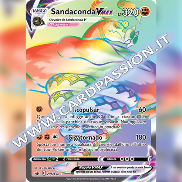 206/198 Sandaconda VMax Hyper | Regno Glaciale - Card Passion