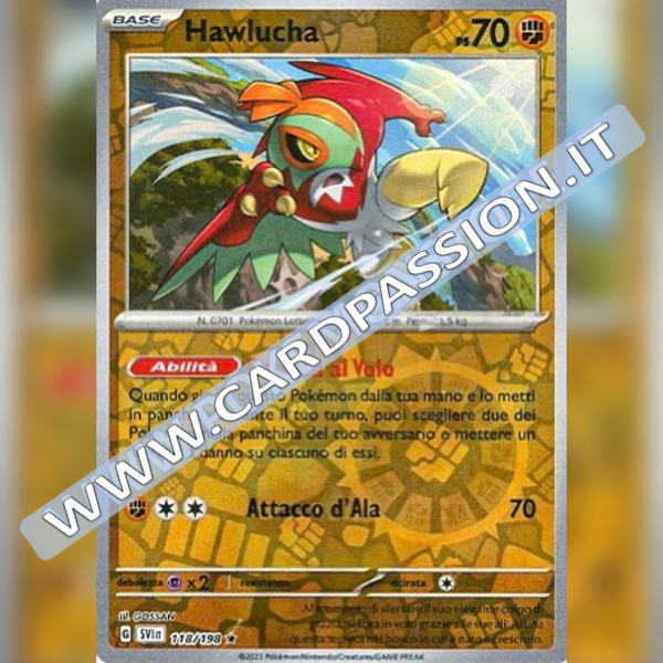 118/198 Hawlucha Reverse | Scarlatto e Violetto