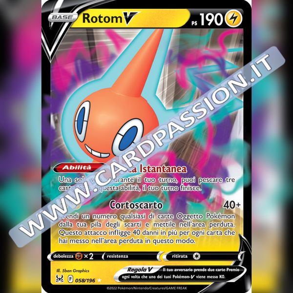 058/196 Rotom V | Origine Perduta - Card Passion