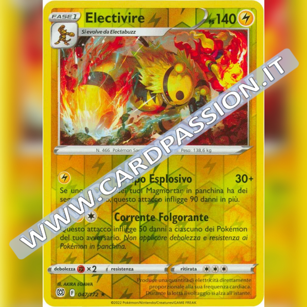 047/172 Electivire Reverse | Astri Lucenti - Card Passion