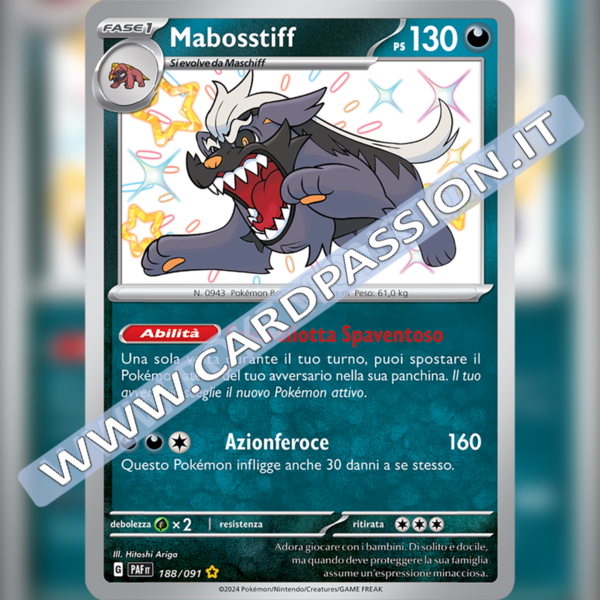 188/091 Mabostiff Shiny | Destino di Paldea