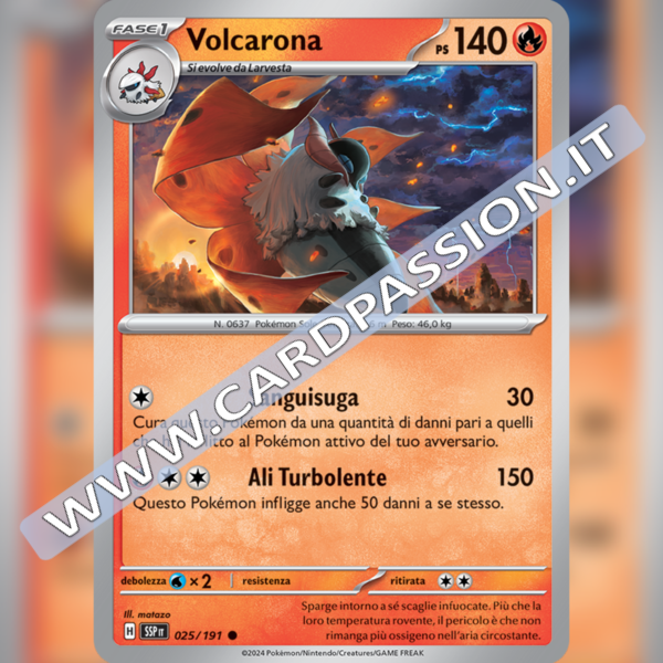 025/191 Volcarona | Scintille Folgoranti