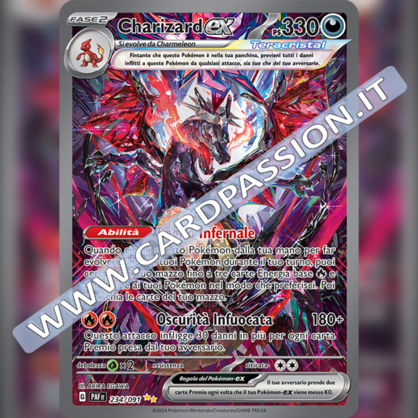 234/091 Charizard ex Ultra Shiny (Alternative Art) | Destino di Paldea