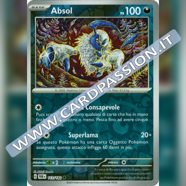 113/182 Absol Reverse | Paradosso Temporale