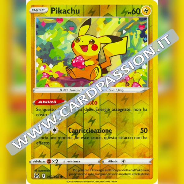 052/196 Pikachu Reverse | Origine Perduta - Card Passion