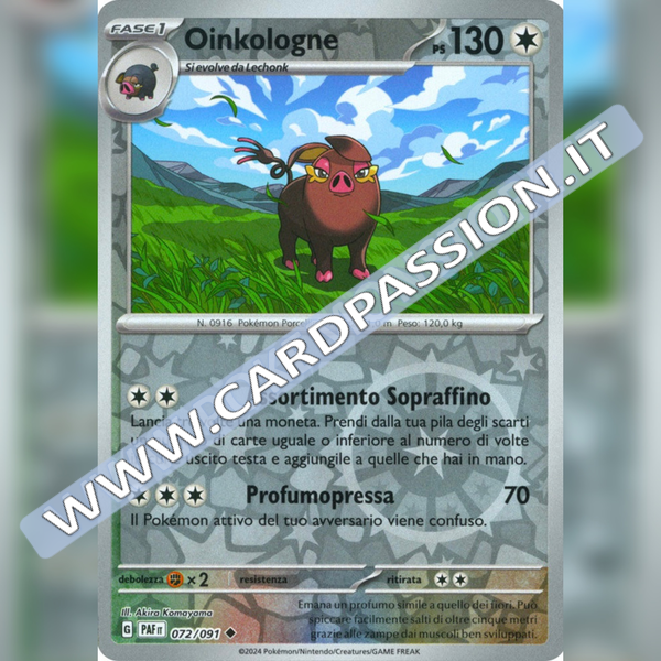 072/091 Oinkologne Reverse | Destino di Paldea