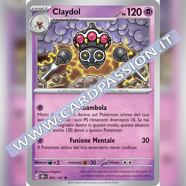 095/197 Claydol Holo | Ossidiana Infuocata