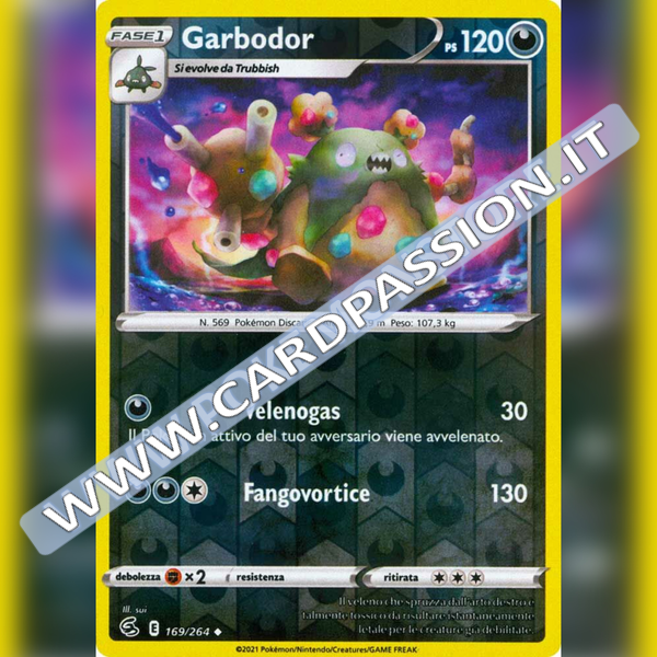 169/264 Garbodor Reverse | Colpo Fusione - Card Passion