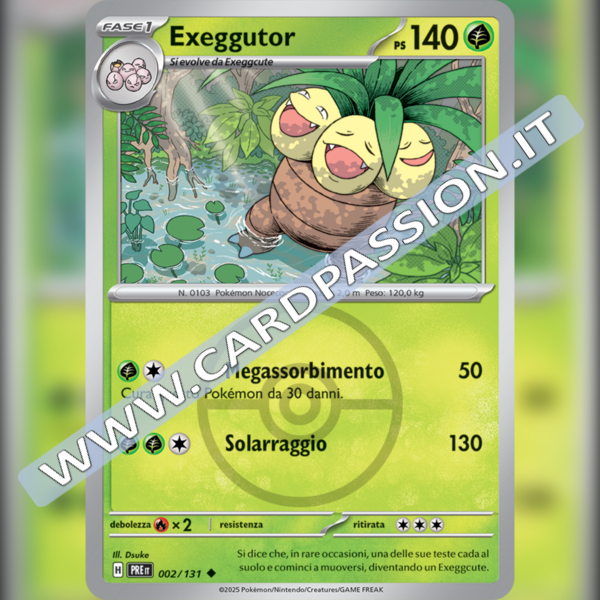 002/131 Exeggutor Poke Ball Reverse | Evoluzioni Prismatiche