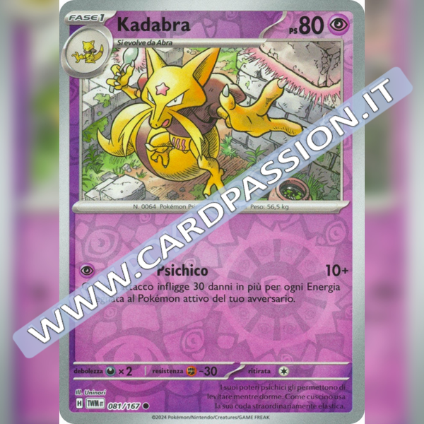 081/167 Kadabra Reverse | Crepuscolo Mascherato