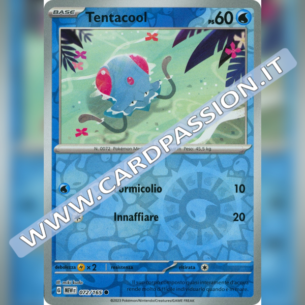 072/165 Tentacool Reverse | Scarlatto e Violetto 151