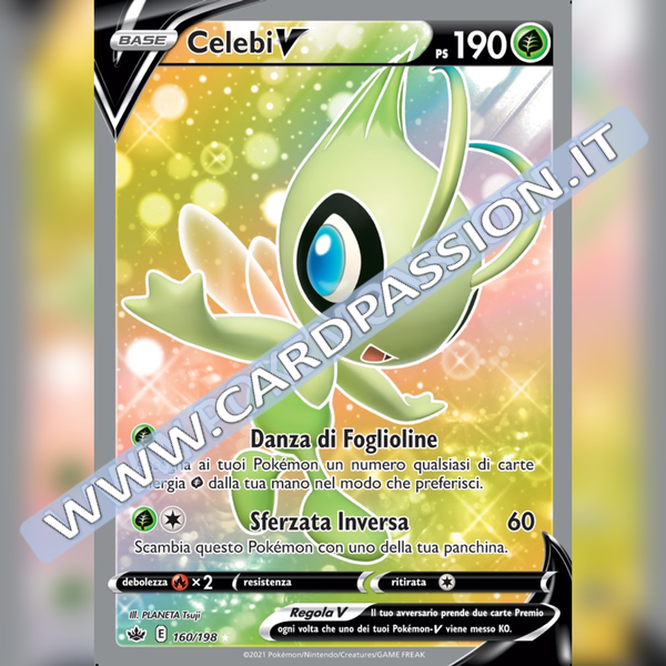 160/198 Celebi V (Full Art) | Regno Glaciale - Card Passion