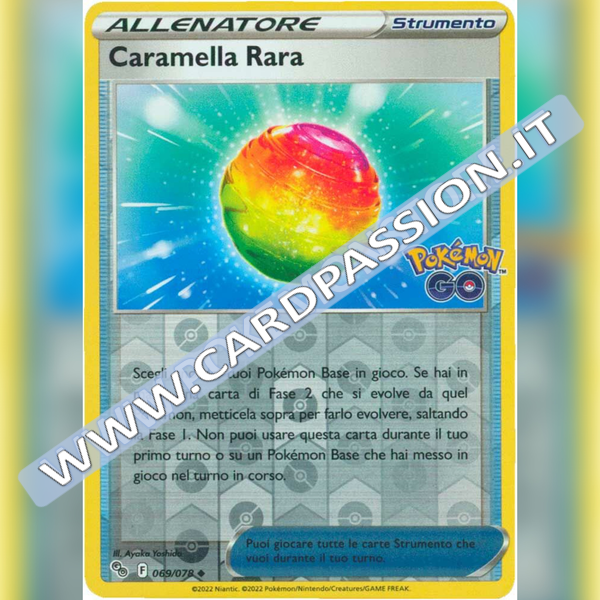 069/078 Caramella Rara Non Comune Reverse | Pokemon GO - Card Passion