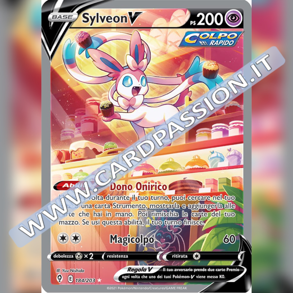 184/203 Sylveon V (Full Alternative Art) | Evoluzioni Eteree - Card Passion