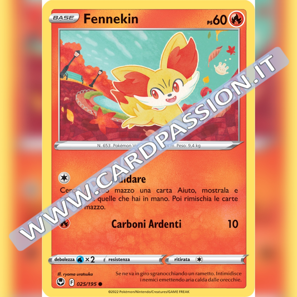 025/195 Fennekin | Tempesta Argentata
