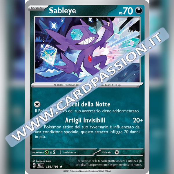 136/193 Sableye Holo | Evoluzioni a Paldea
