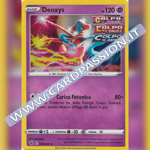 120/264 Deoxys Holo | Colpo Fusione - Card Passion