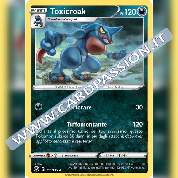 110/195 Toxicroak | Tempesta Argentata