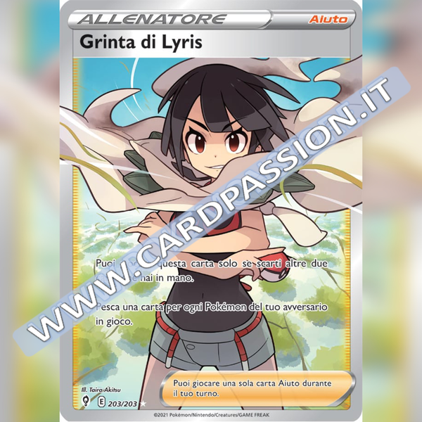 203/203 Grinta di Lyris (Full Art) | Evoluzioni Eteree - Card Passion