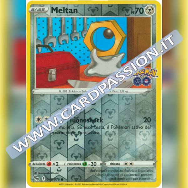 045/078 Meltan Comune Reverse | Pokemon GO - Card Passion