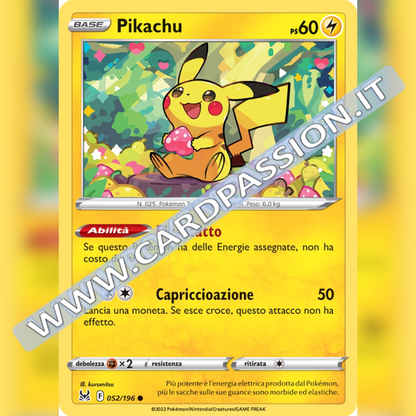 052/196 Pikachu | Origine Perduta - Card Passion