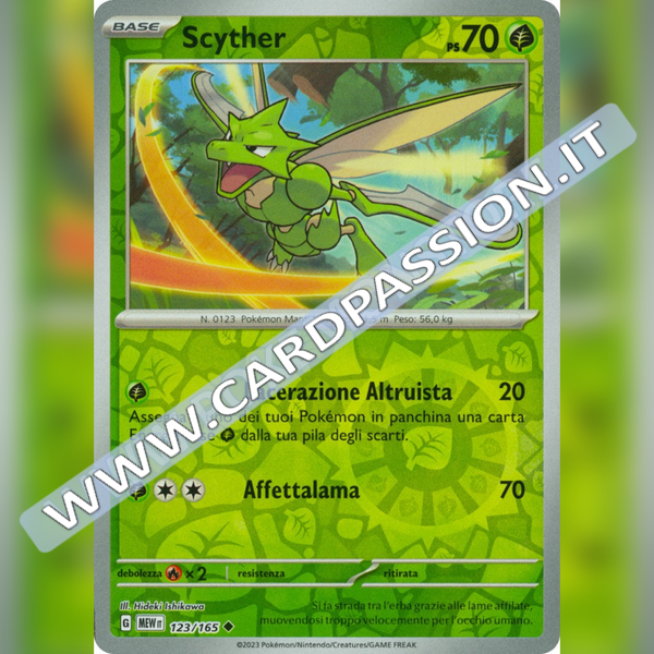 123/165 Scyther Reverse | Scarlatto e Violetto 151