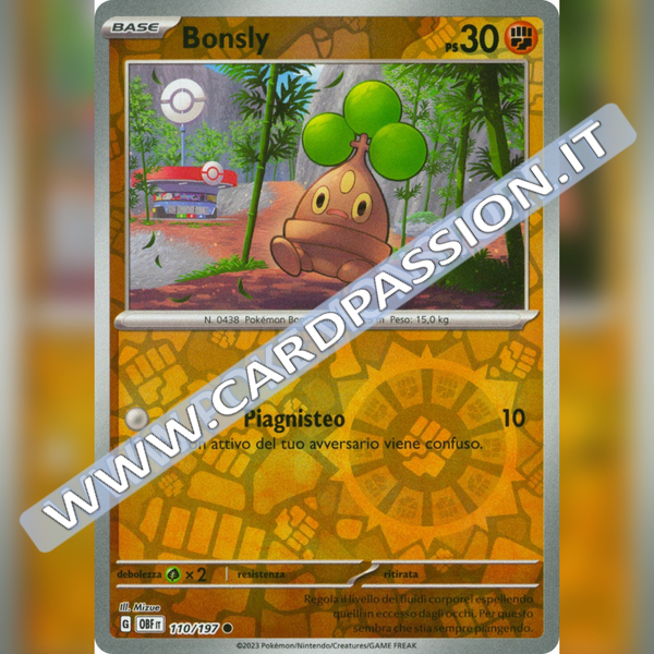 110/197 Bonsly Reverse | Ossidiana Infuocata