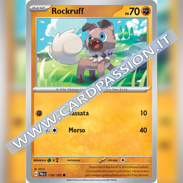 116/193 Rockruff | Evoluzioni a Paldea