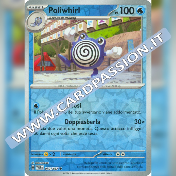 042/167 Poliwhirl Reverse | Crepuscolo Mascherato