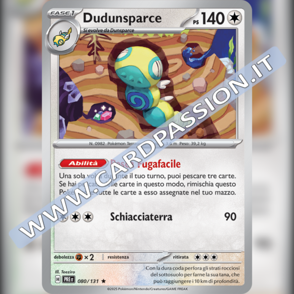 080/131 Dudunsparce Holo | Evoluzioni Prismatiche
