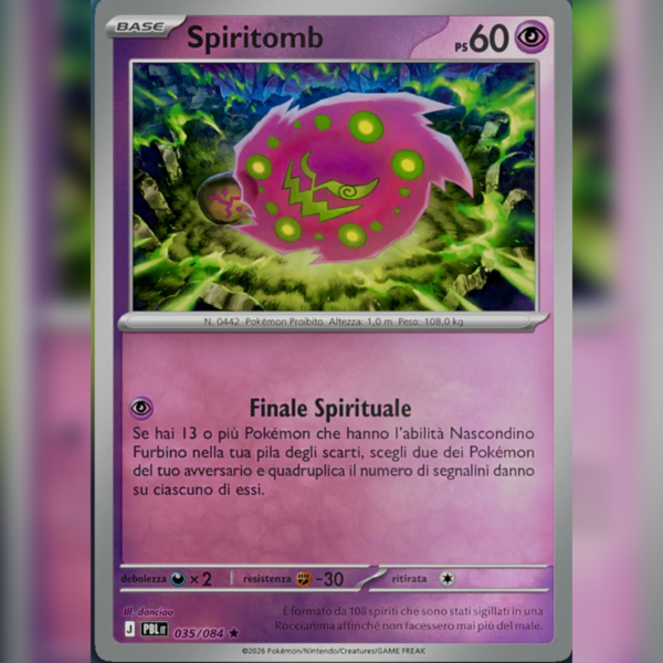 035/084 Spiritomb Reverse | Buio Pesto