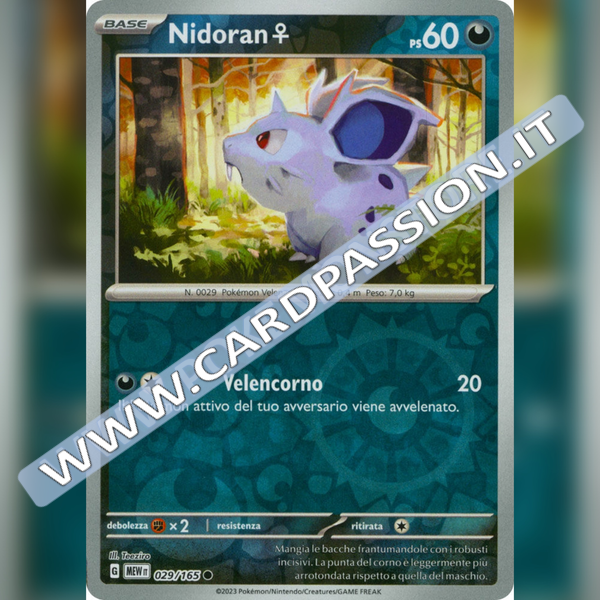 029/165 Nidoran Reverse | Scarlatto e Violetto 151