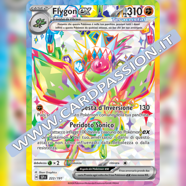 222/191 Flygon ex Teracristal (Full Art) | Scintille Folgoranti