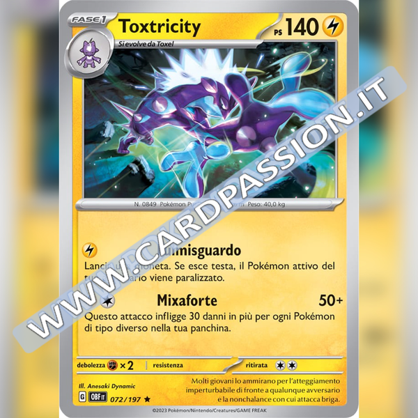 072/197 Toxtricity Holo | Ossidiana Infuocata