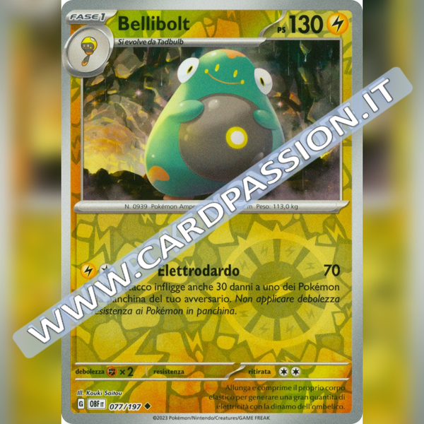 077/197 Bellibolt Reverse | Ossidiana Infuocata