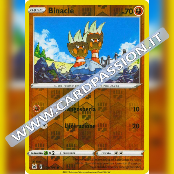 106/196 Binacle Reverse | Origine Perduta - Card Passion