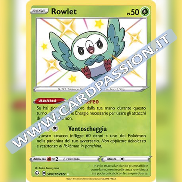 SV001/SV122 Rowlet Baby Shiny | Destino Splendente - Card Passion