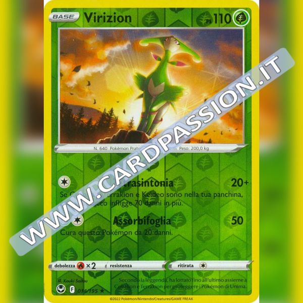 014/195 Virizion Reverse | Tempesta Argentata