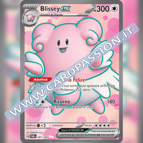201/167 Blissey ex (Full Art) | Crepuscolo Mascherato