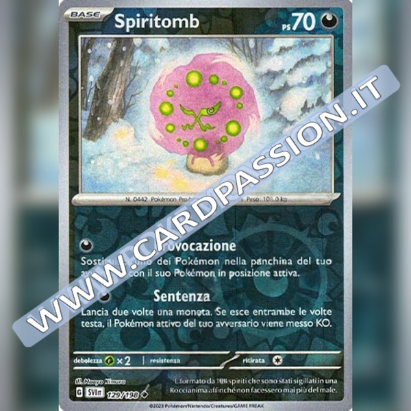 129/198 Spiritomb Reverse | Scarlatto e Violetto