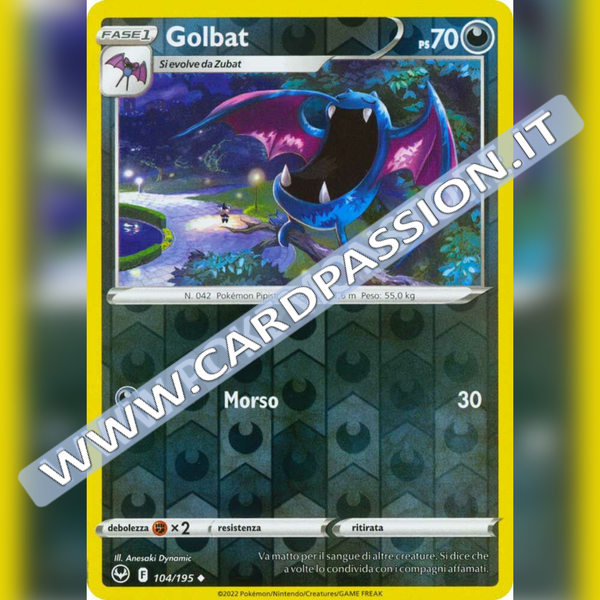 104/195 Golbat Reverse | Tempesta Argentata