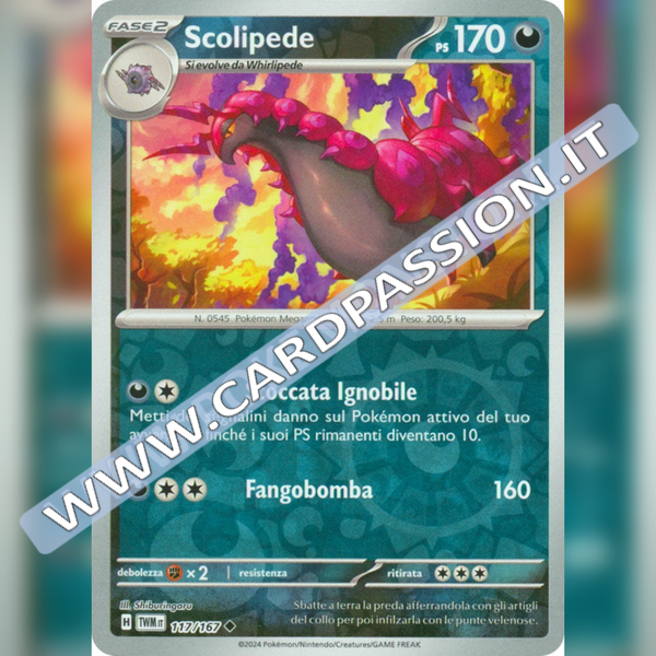 117/167 Scolipede Reverse | Crepuscolo Mascherato