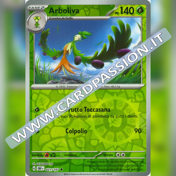 021/197 Arboliva Reverse | Ossidiana Infuocata